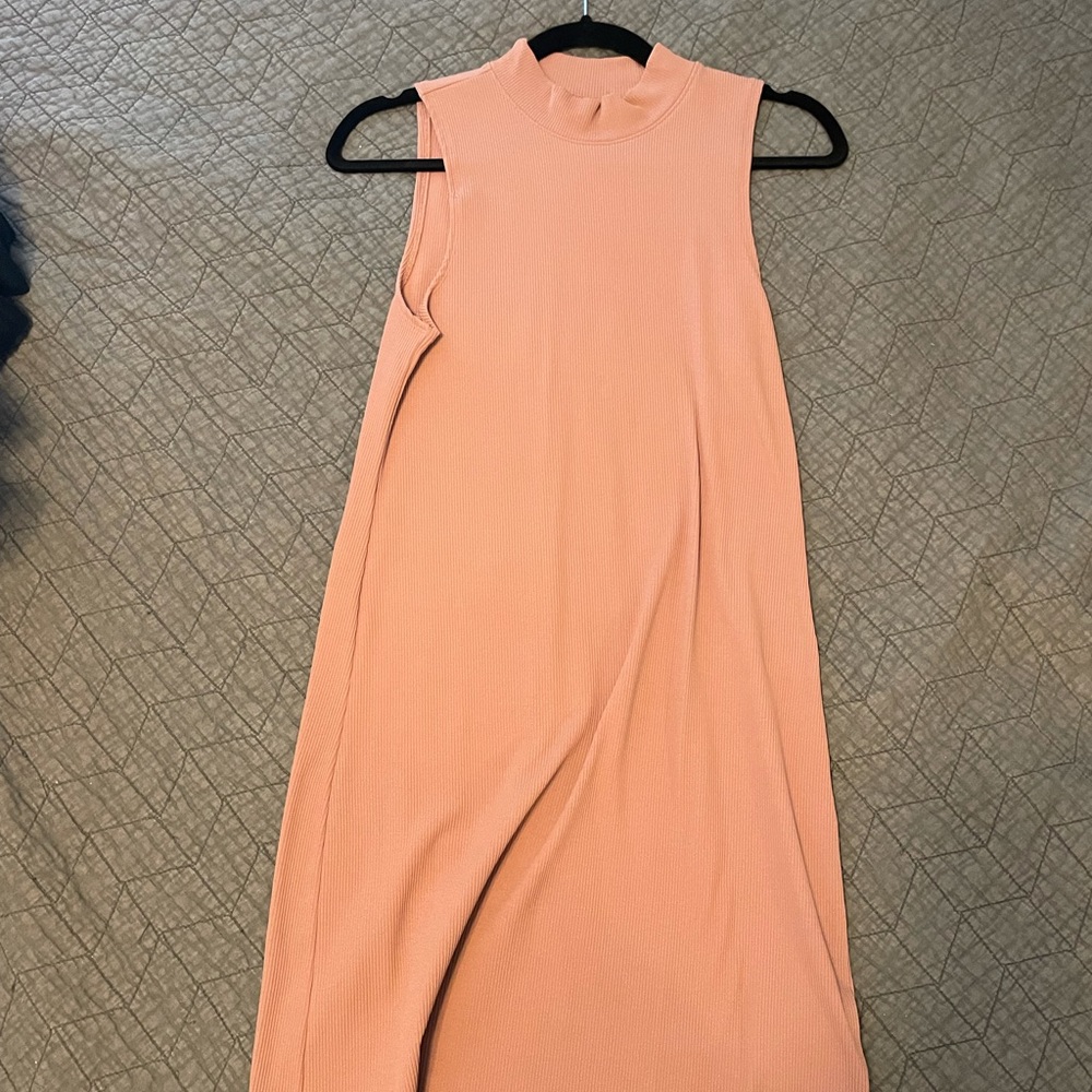 Mockneck bodycon dress